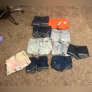 12 pairs of jeans/ jean shorts bug in bulk